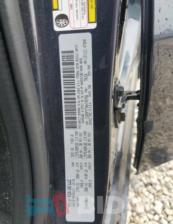 1C6SRFMT3KN725756 Photo# 12