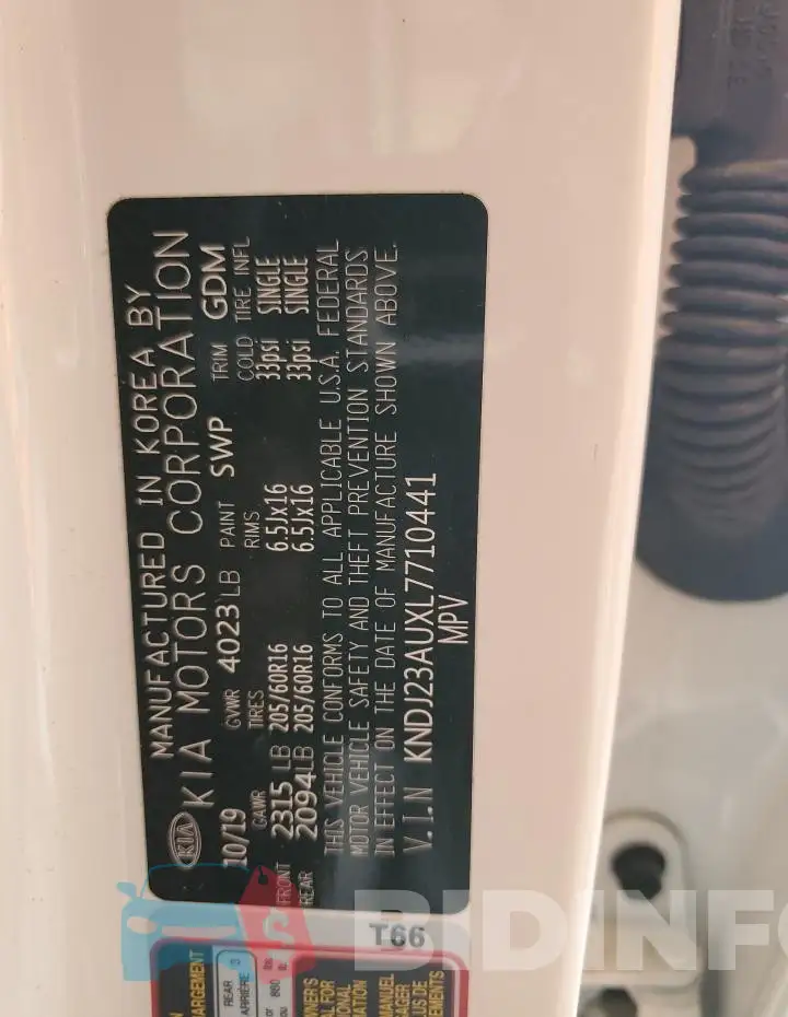 KNDJ23AUXL7710441 Photo# 12