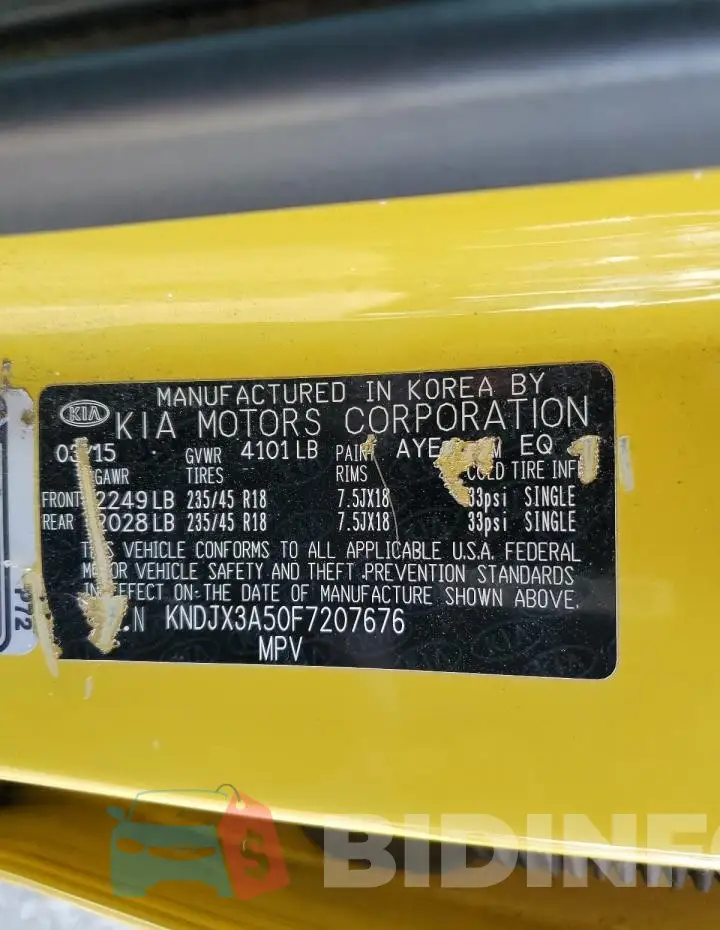 KNDJX3A50F7207676 Photo# 13