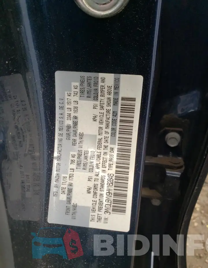 3MYDLBYV9HY162846 Photo# 12