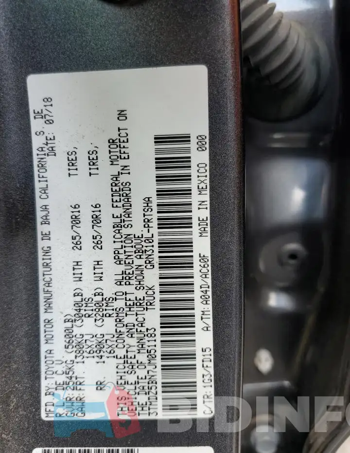 3TMDZ5BN7JM051183 Photo# 12