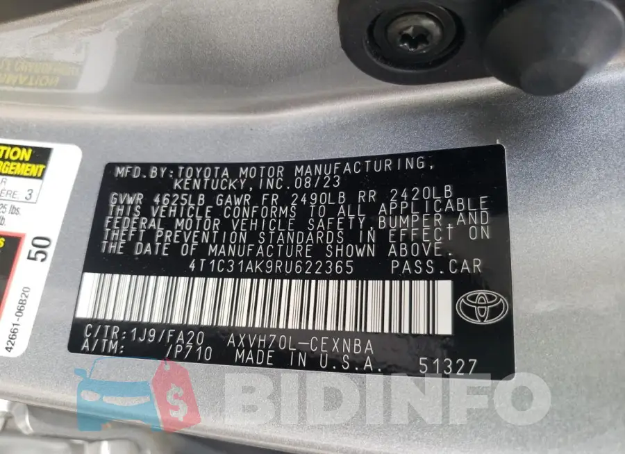 4T1C31AK9RU622365 Photo# 12