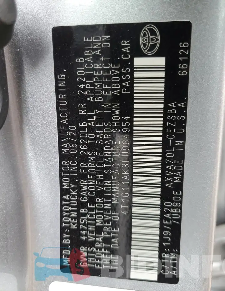 4T1G11AK8LU964954 Photo# 12