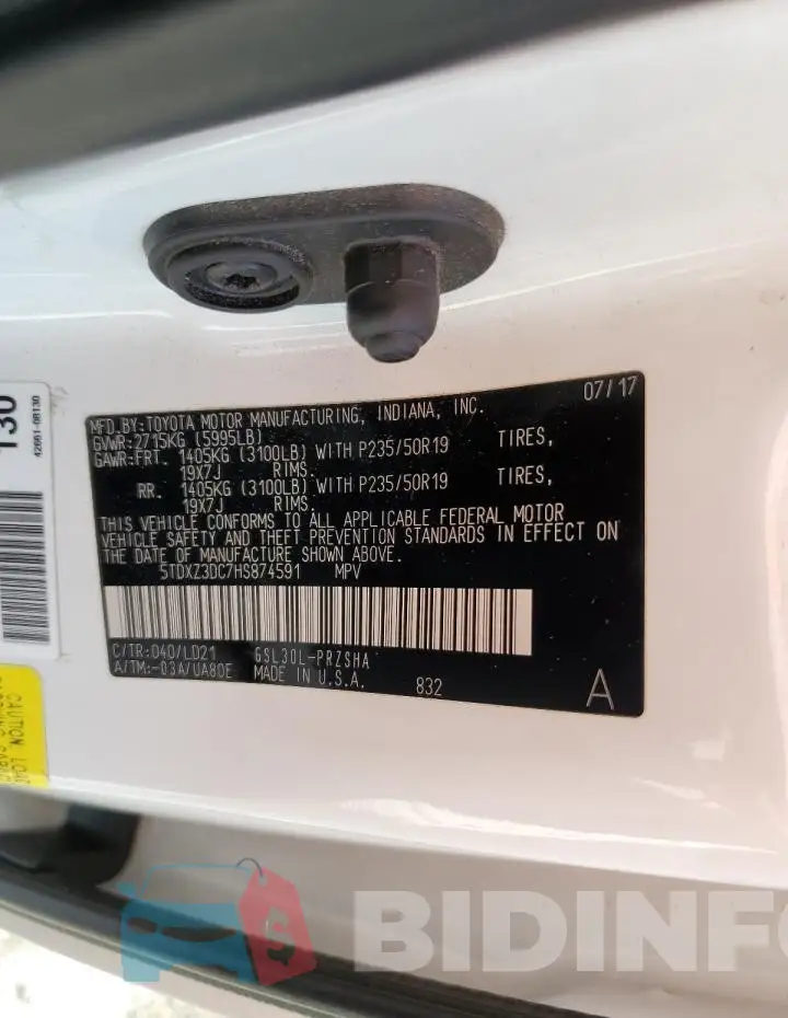 5TDXZ3DC7HS874591 Photo# 13