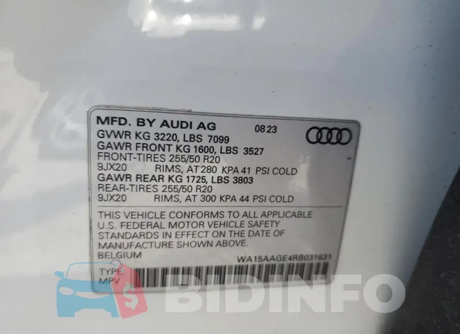 WA15AAGE4RB031631 Photo# 13