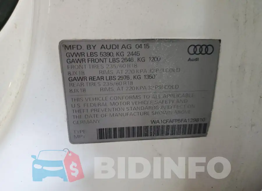 WA1CFAFP5FA129810 Photo# 13