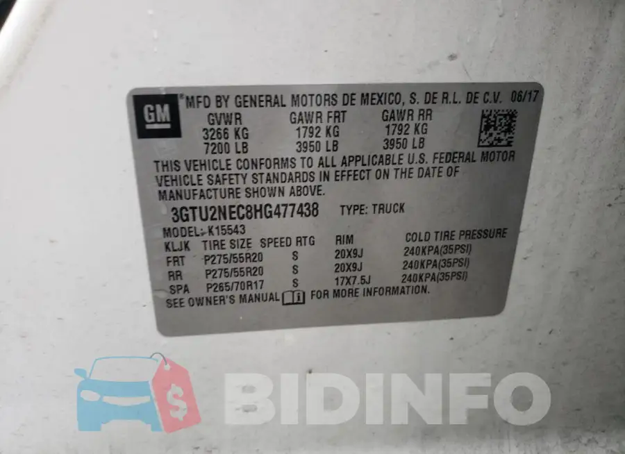 3GTU2NEC8HG477438 Photo# 12