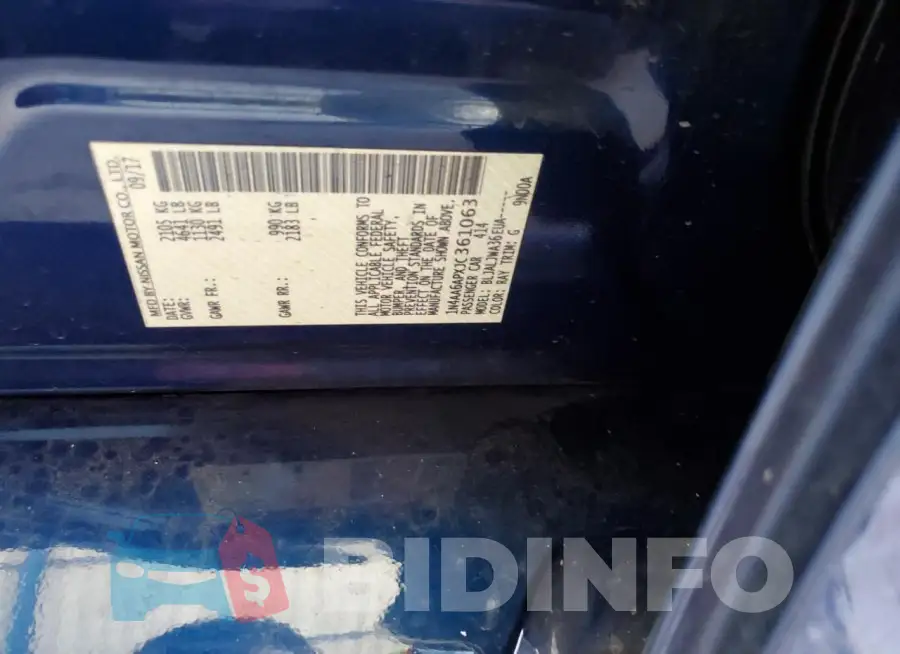 1N4AA6APXJC361063 Photo# 12