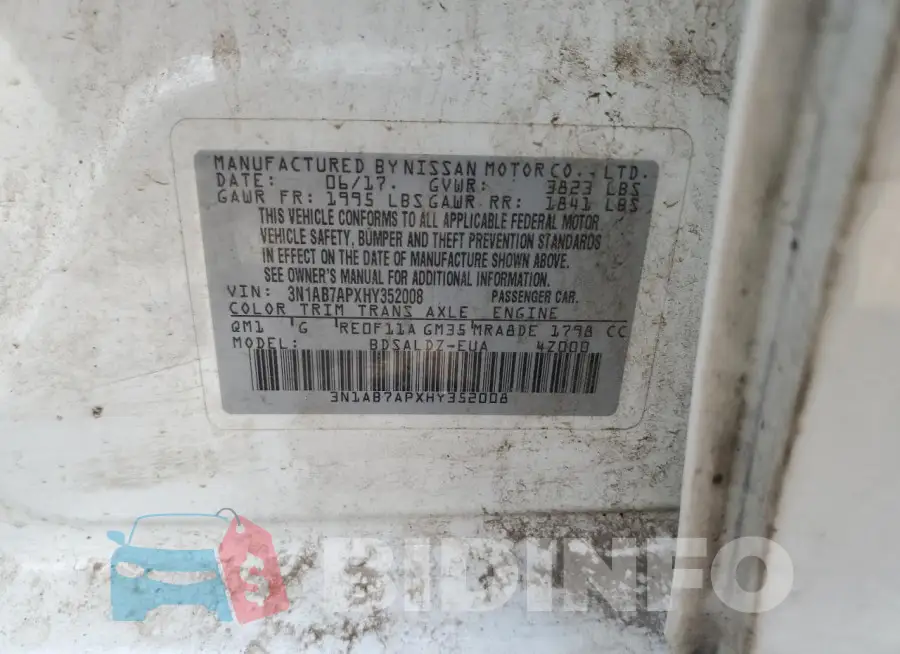 3N1AB7APXHY352008 Photo# 12