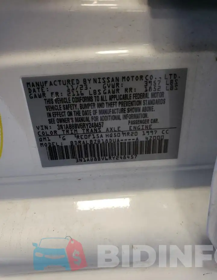 3N1AB8BV6RY248457 Photo# 12