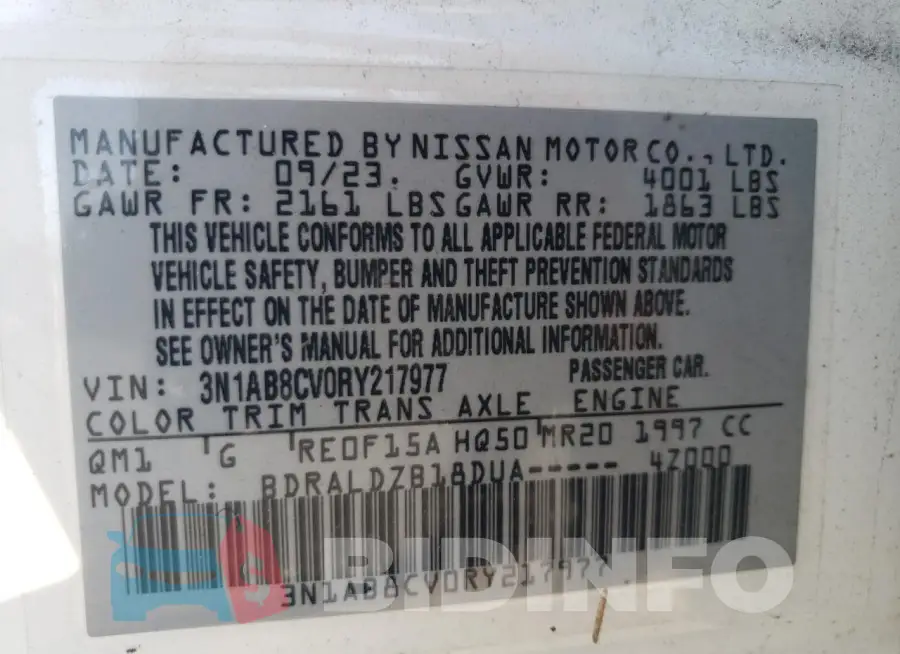 3N1AB8CV0RY217977 Photo# 13