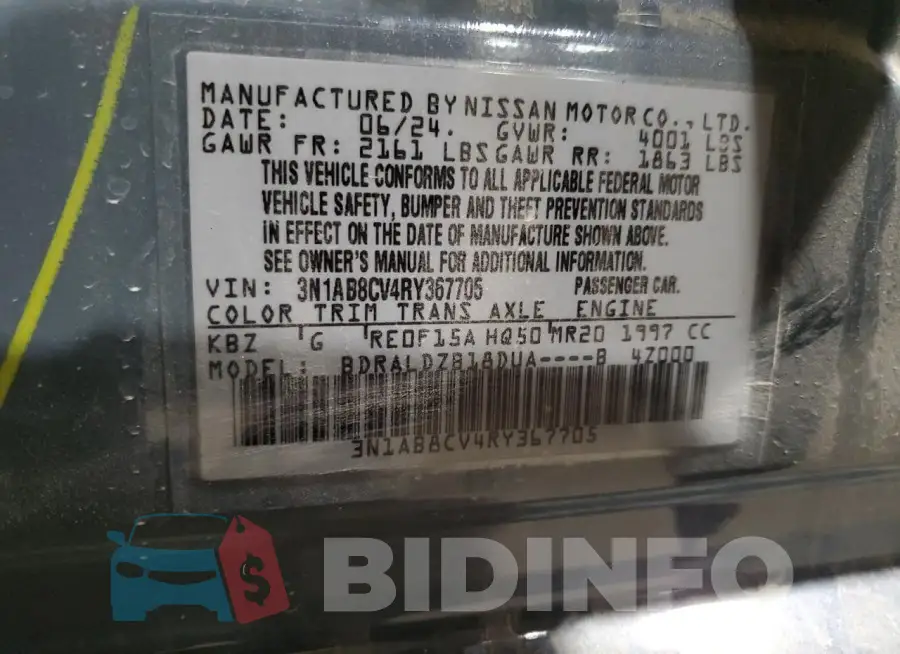 3N1AB8CV4RY367705 Photo# 12