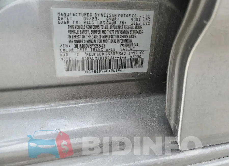 3N1AB8DV6PY263423 Photo# 12