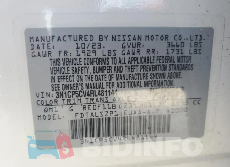 3N1CP5CV4RL481144 Photo# 13