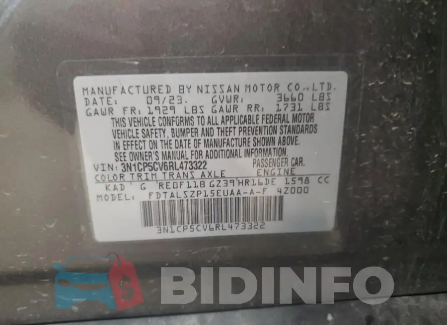 3N1CP5CV6RL473322 Photo# 13