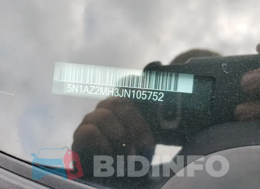 5N1AZ2MH3JN105752 Photo# 13