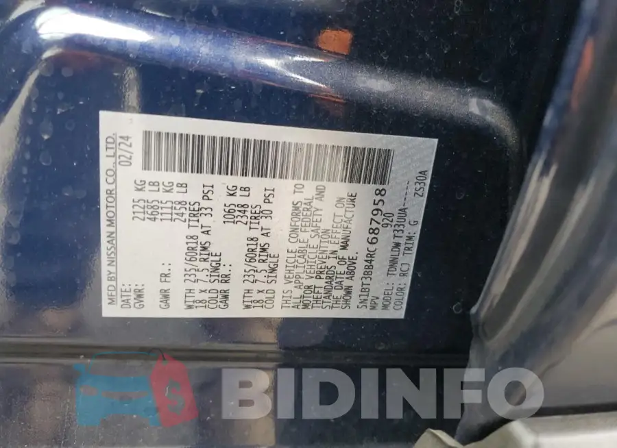 5N1BT3BB4RC687958 Photo# 12