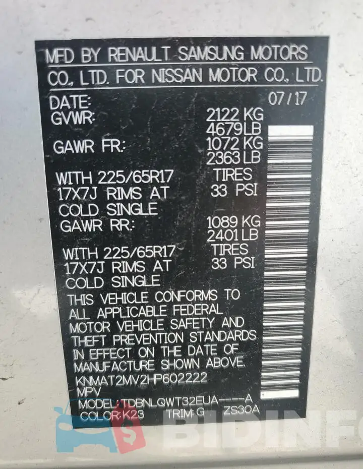 KNMAT2MV2HP602222 Photo# 13
