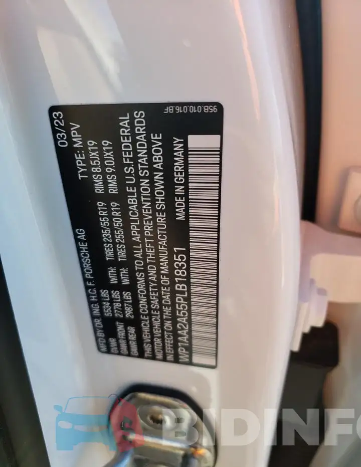 WP1AA2A55PLB18351 Photo# 12