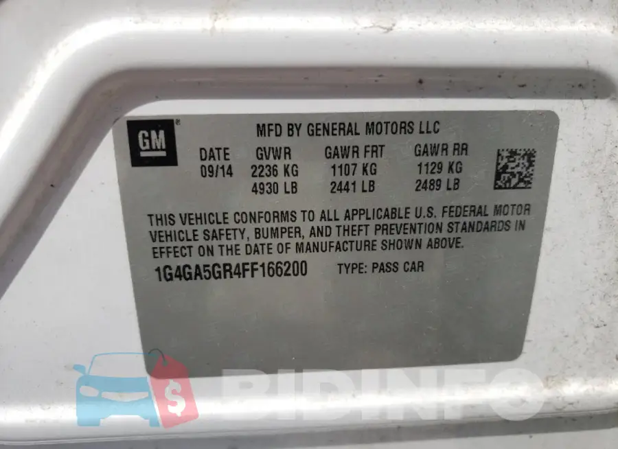 1G4GA5GR4FF166200 Photo# 12