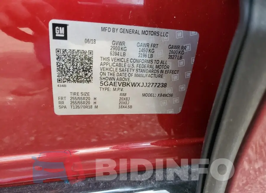 5GAEVBKWXJJ277238 Photo# 12