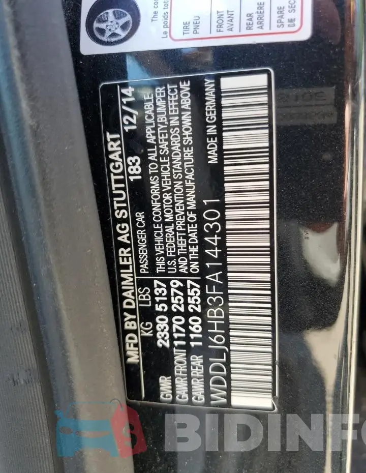 WDDLJ6HB3FA144301 Photo# 12