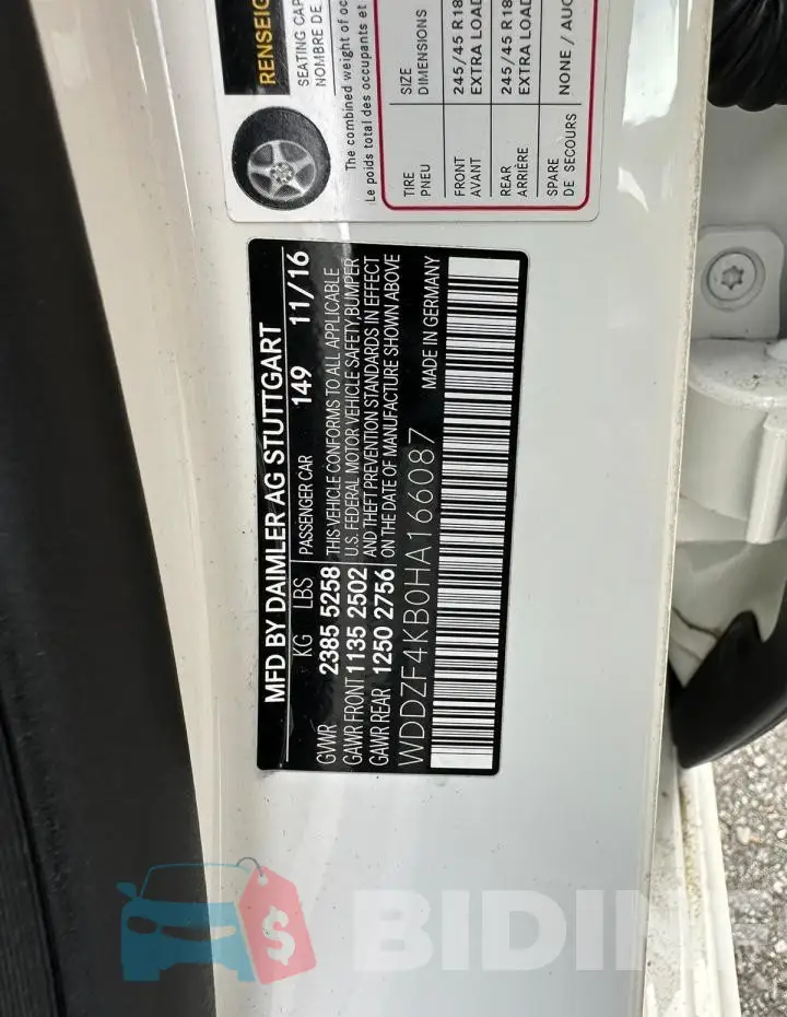 WDDZF4KB0HA166087 Photo# 10
