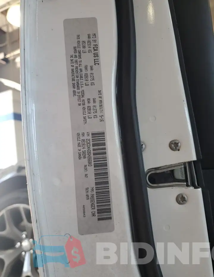 2C3CDXHG9GH266803 Photo# 12