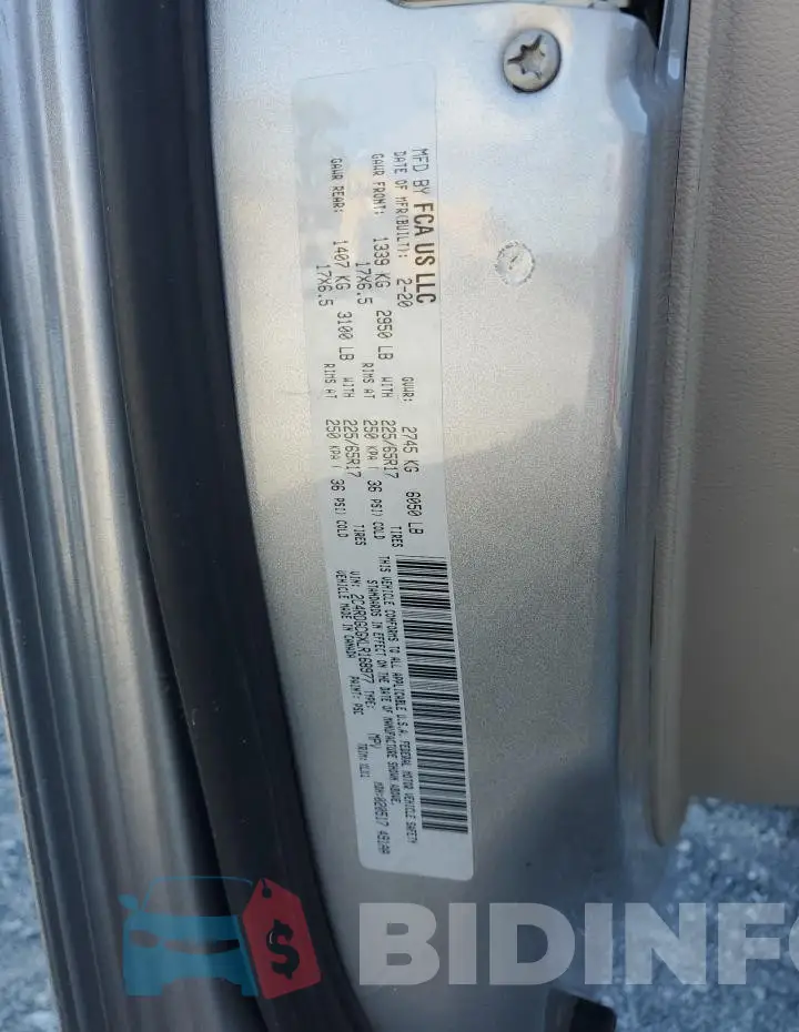 2C4RDGCGXLR168977 Photo# 13