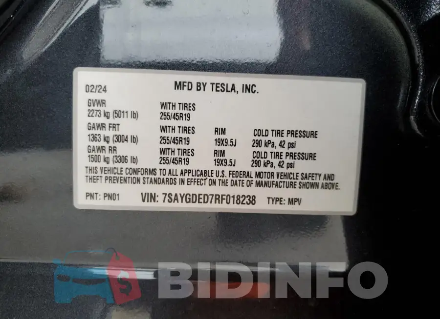 7SAYGDED7RF018238 Photo# 13