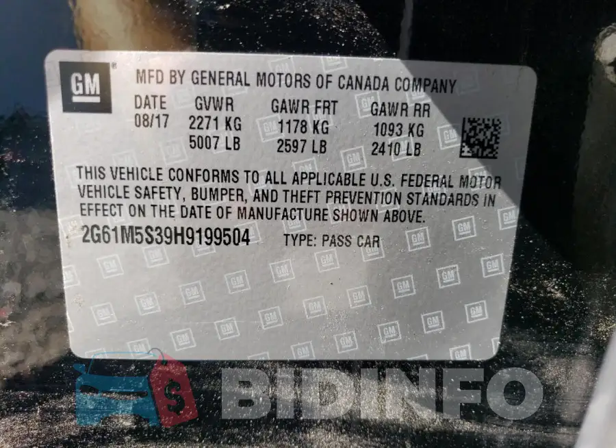 2G61M5S39H9199504 Photo# 12
