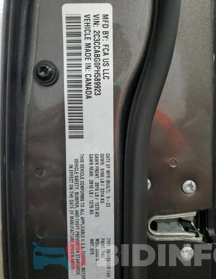 2C3CCABG0PH589923 Photo# 13