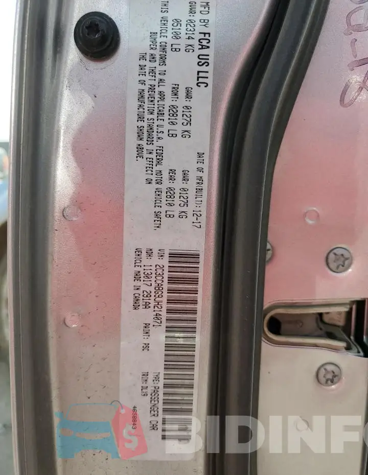 2C3CCABG9JH214071 Photo# 12