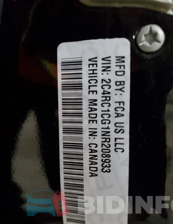 2C4RC1CG1NR208933 Photo# 14