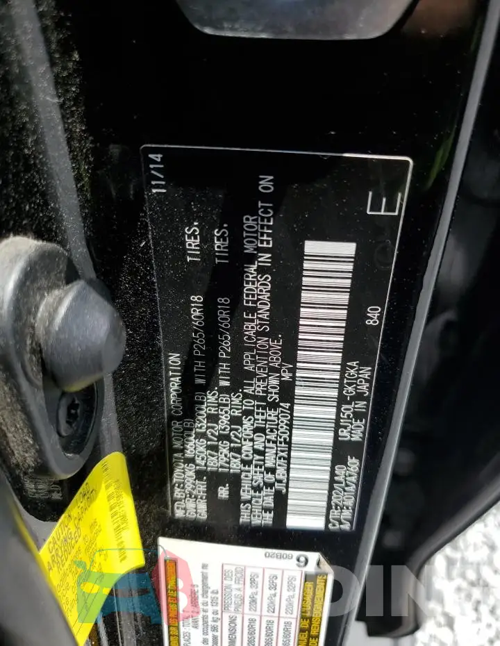 JTJBM7FX1F5099074 Photo# 14