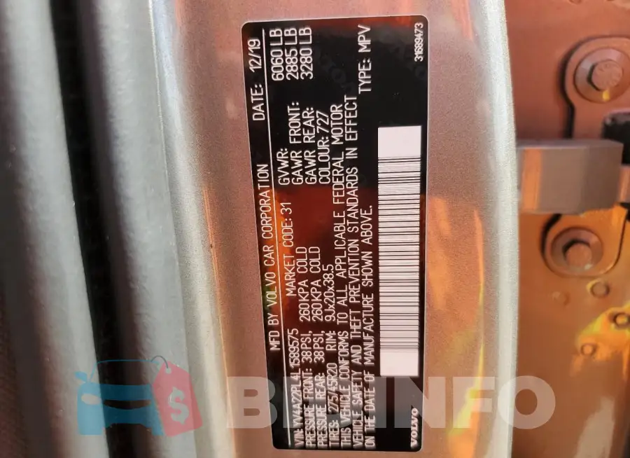 YV4A22PL4L1589575 Photo# 14