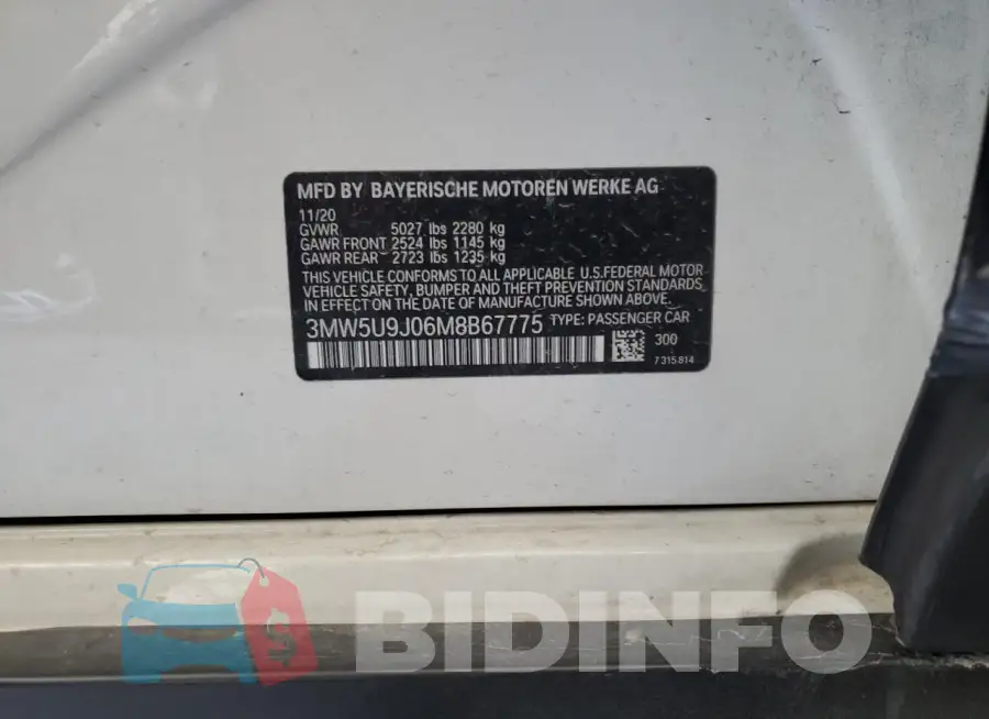 3MW5U9J06M8B67775 Photo# 12