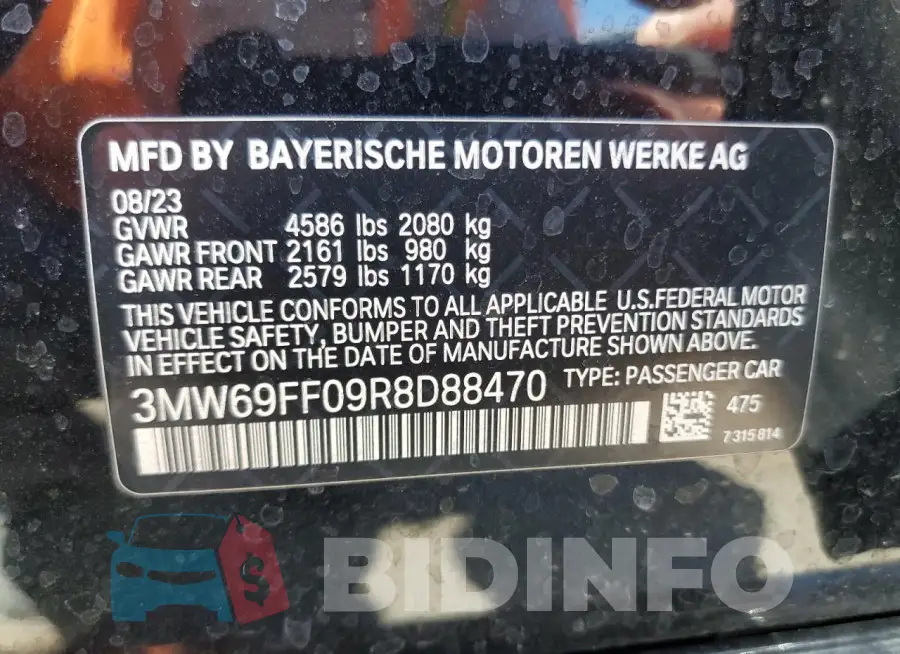 3MW69FF09R8D88470 Photo# 12