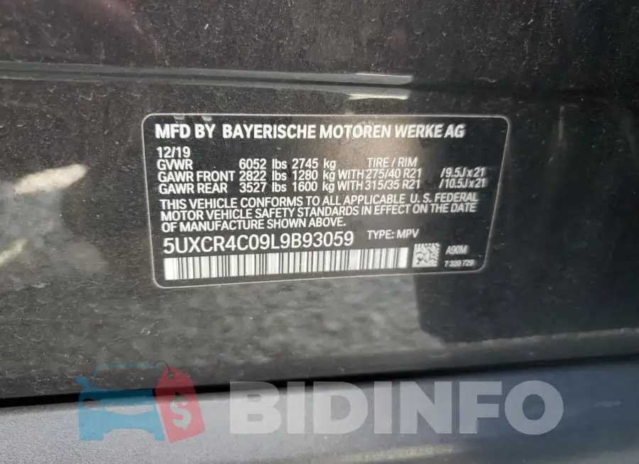 5UXCR4C09L9B93059 Photo# 14