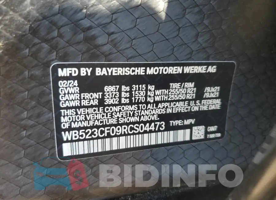 WB523CF09RCS04473 Photo# 13