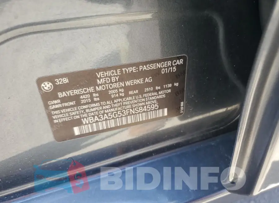 WBA3A5G53FNS84595 Photo# 12