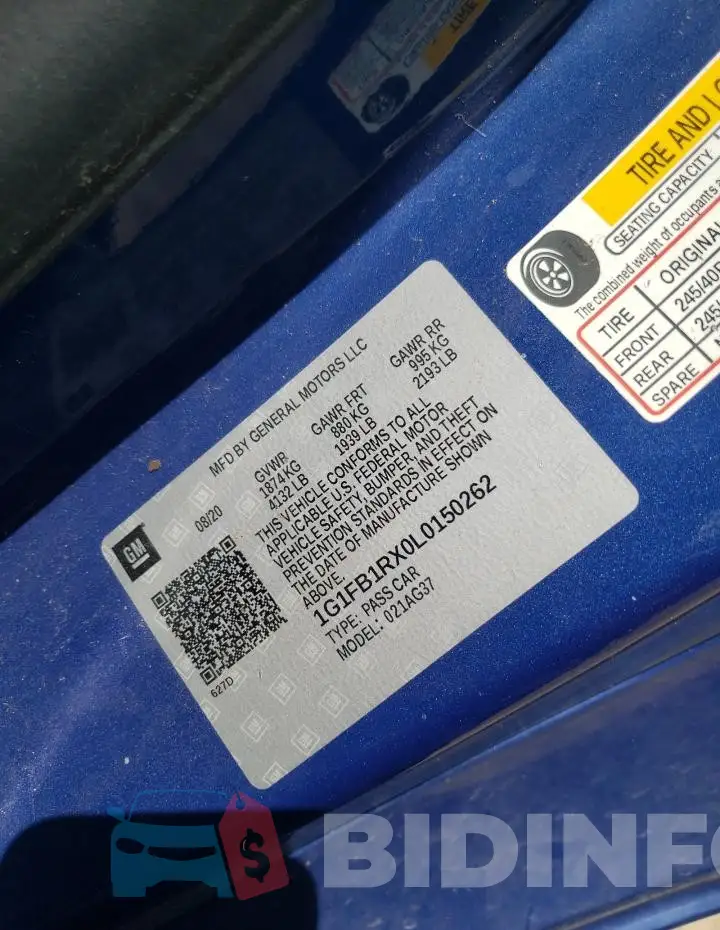 1G1FB1RX0L0150262 Photo# 12