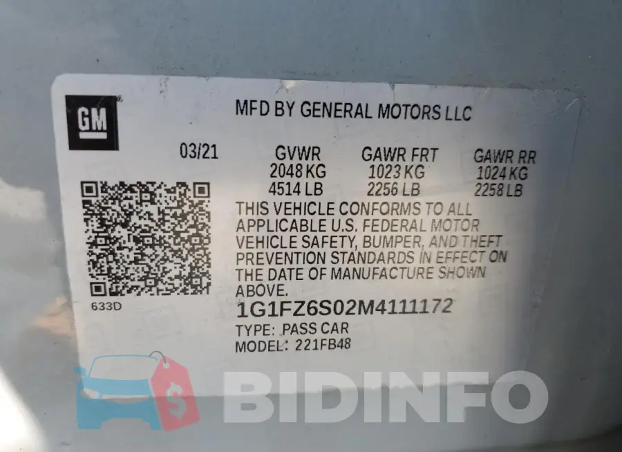 1G1FZ6S02M4111172 Photo# 13