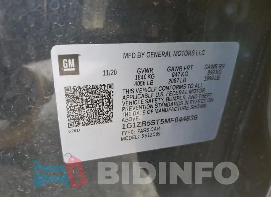 1G1ZB5ST5MF044836 Photo# 12