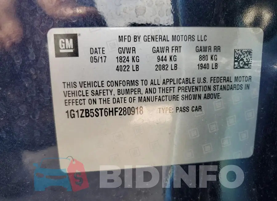 1G1ZB5ST6HF280918 Photo# 13