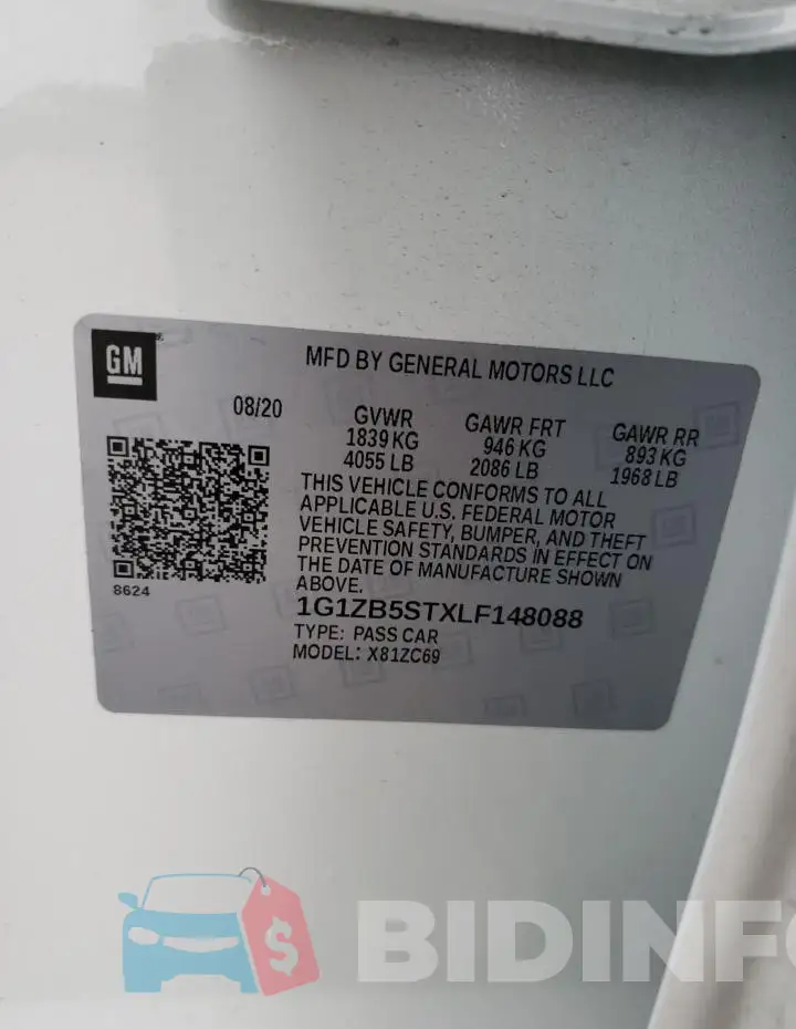 1G1ZB5STXLF148088 Photo# 12