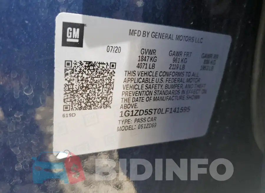 1G1ZD5ST0LF141595 Photo# 12