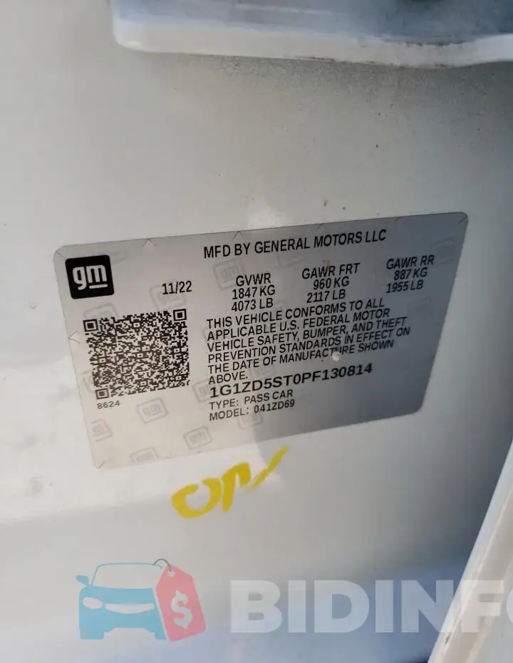 1G1ZD5ST0PF130814 Photo# 12