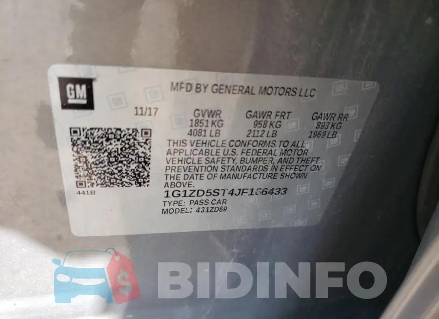 1G1ZD5ST4JF166433 Photo# 12
