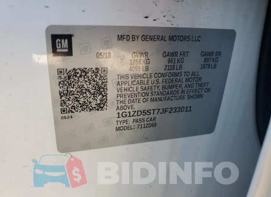 1G1ZD5ST7JF233011 Photo# 12